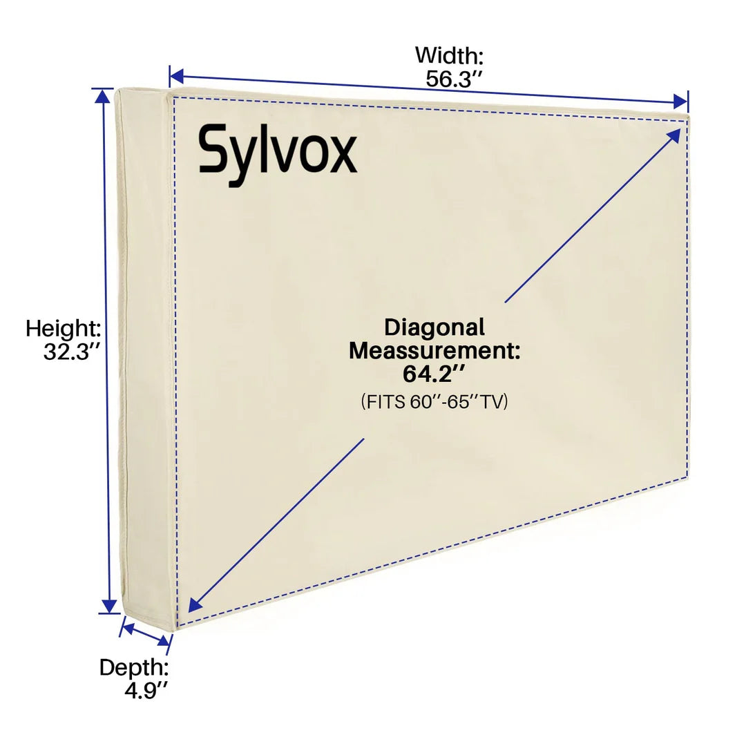 Waterproof Outdoor TV Cover for 60-65" TVs