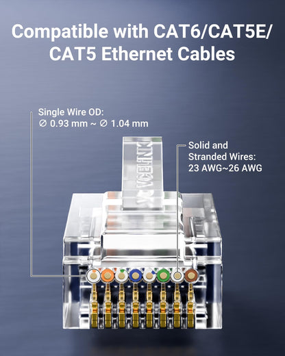 RJ45 Cat6 Cable Connectors