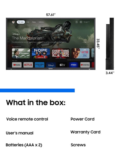 65" 2000Nit Google Outdoor TV - 2024 Pool Pro 2.0 Series