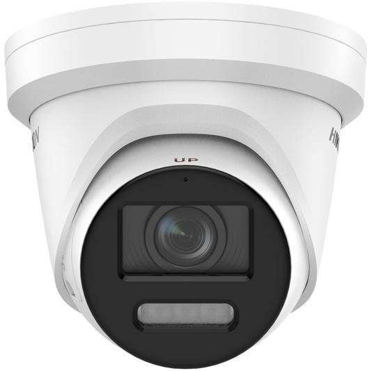 8 MP ColorVu Strobe Light and Audible Warning Fixed Turret Network Camera